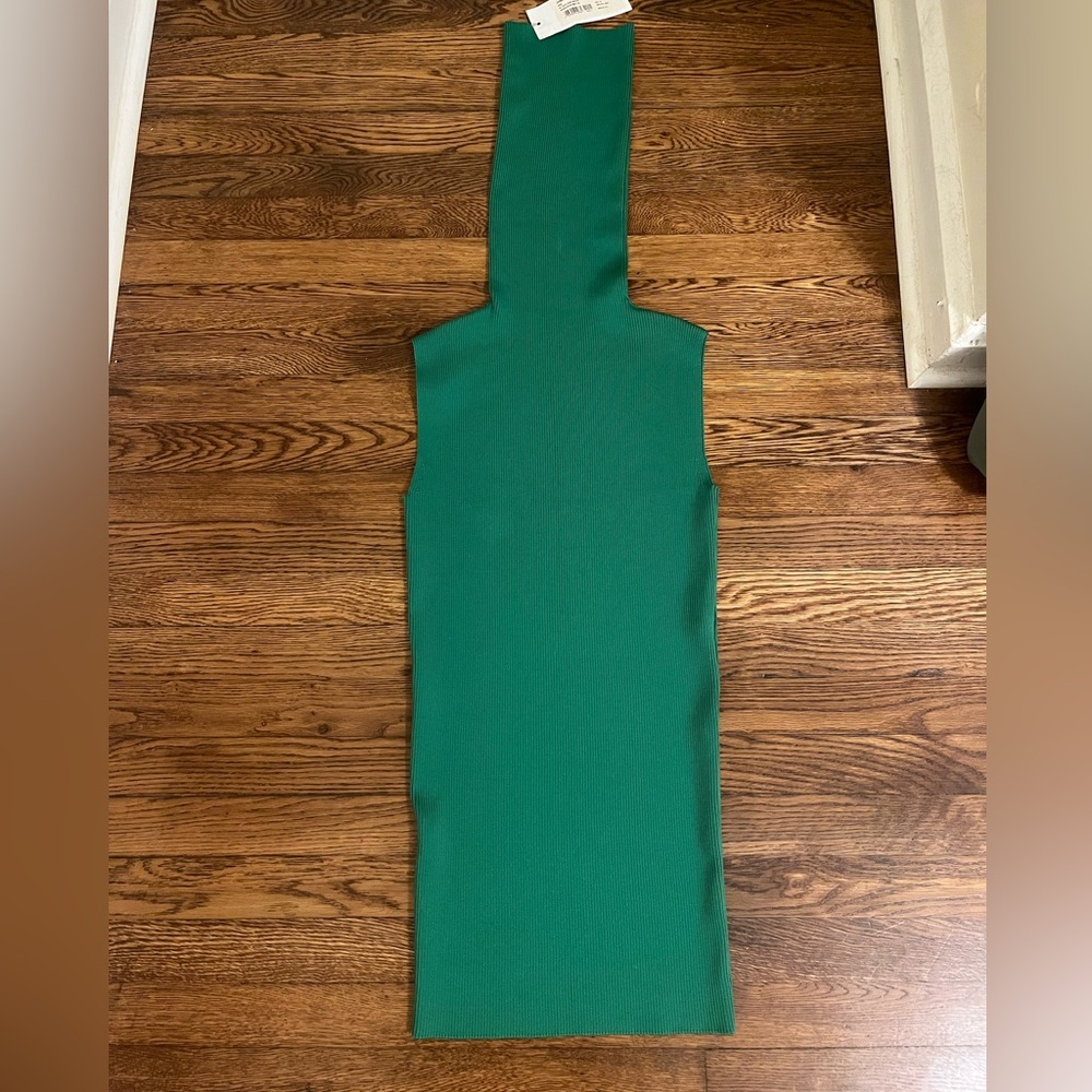 Marni Green Sleeveless Turtleneck Mini Dress - Picture 4 of 6